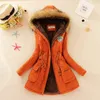 Inverno cappotto caldo donne lungo parka Moda Faux Fur Hooded Womens cappotto casual giacca di cotone imbottito Mutil Colori