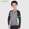 Correndo jerseys lantech crianças camisa esportes crianças menino sportswear fitness exercício gy gy gy gy gyes compressão roupas elásticas elásticas