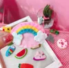 Kreativ tecknad Fruktformad Baby Shower Party Favor Hair Clip Party Decoration Kids Girls Gifts Tillbehör