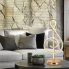 Moderne LED Muzieknoot Tafellampen Slaapkamer Nachtkastje Licht Creatieve Decoratie Studie Desk Lamp Oog Bescherm US / EU-stekker