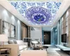 ホーム改善壁紙絶妙な青い花屋内ゼニスHDデジタル印刷の湿気防止壁紙