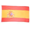 Spanien Banner 3ft x 5ft hängande flagga Polyester Spanien National Flag Banner utomhus inomhus 150x90 cm för firande