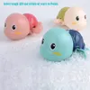 Мультфильм плавание черепаха Windup Toy Baby Companion Play в водяных часах работая 3 цвета для выбора рождественский день рождения gi1432917