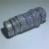 choucong 6 стили роскошные обещание кольцо стерлингового серебра 925 Алмаз обручальное обручальное кольцо кольца для женщин мужчины ювелирные изделия