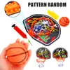 Indoor Plastic Mini Basketball Backboard Hoop Net Set With Basket Ball For Kids Child Game Portable Basketball Backboard 309L