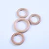 20 Pieces/Lot 55 70mm Natural Wooden Circle Rings Wood Bangles for Babis Children Loose Beads Jewelry Accessories Bangle for Kids DIY Making