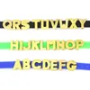 Letras de diapositivas de oro de 8 mm Uz puede elegir cada letras 20 PCSLOT Fit Diy Pulsera de pulsera LSSL377963881