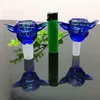 Pipe per fumatori Accessori Narghilè in vetro Bong Adattatore a bolla in vetro colorato 14mm