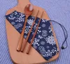 2019 Japanese Wooden Chopsticks and Spoon with Cloth Bag Portable Tableware Set Wedding Favors Party Return Gift SN3672