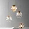 Lampe suspendue en verre au design minimaliste moderne, luminaire décoratif d'intérieur, idéal pour un salon, une salle à manger, une chambre à coucher ou une chambre à coucher, F9808