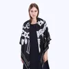 FashionNew Twill Silk Scarf Women Skull Key Printing Square sjaals Fashion Wrap Femd Large Hijab Shawl Necklerchief 130130cm8201285