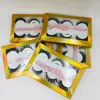 The Newest False Eyelash 3d Mink Lashes 3 Pair Thick Faux Real Eyelashes With Tweezers In Box 6 Styles Wholesale Pestanas Con Pinzas