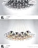 Lampe boule de cristal moderne, luminaire suspendu en verre, lustre suspendu, éclairage d'escalier