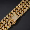 Mens 20mm Cuban Miami Link Change 16-28 дюймов со льготами Herts Hipster Hipster Bling Charms Hip Hop