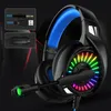 For PS4 Gaming luminous LED Headphones 4D Stereo RGB Marquee Earphones Headset with Microphone for Xbox One/Laptop/Computer Tablet Gamer A20