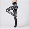 Pantaloni da fitness per abbigliamento da yoga professionale Pantaloni con fondo sottile Pantaloni da yoga Stampa femminile