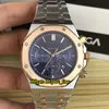 7 Style New Quartz Chronograph Mens Watch At 26320st Dial White Sapphire Stopwatch Rose Gold اثنين