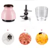 Multi-Function Mini Electric Meat Grinder Mat Processor Vegetabilisk Frukt Blender Chopper Baby Food Supplement 600ml Kök Mat Maskin