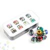 Epoxy Resin Rainbow SS Drip tip Kit Set Wide Bore 810 510 Thread Snake Skin Grid Mushrooms Mouthpiece DHL Free