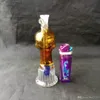 Pietre con base di narghilè accessori per bong in vetro, pipe in vetro colorate mini pipe multi-colori colorate Pipa a mano