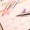 10 stks Kawaii Lipstick Gel Pen Creatieve Olie Quicksand Kleurrijke Leuke Stationaire Pen Black Ink Pen Office School Supplies Pennen