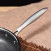 304 Stainless Steel Frying Pan 3-layer Non-stick Egg Steak Frying Pan Universal Gas Induction Cooker Kitchen Tools