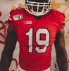 مخصص ميريلاند 2019 TERPS كرة القدم أي اسم رقم أحمر أبيض # 3 Tyrrell Pigrome 20 Javon Leake Esiason Men Youth NCAA 150th Retro Jersey