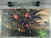 Yugioh أحمر العينين الظلام التنين ماستر القاعدة 4 مناطق مخصصة TCG Playmat أنبوب مجاني