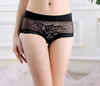 Mesh Ladies Underwear women's panties Sexy Transparent Lace Briefs Girls mid Waist Triangle briefs