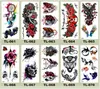 Body Tattoos 90x190mm Temporary Tattoos illustration Sticker For Women Girls Water Transfer Tattoo Body Arm Painting