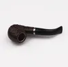 Hot-Selling Fashionable Black Hemp-Dot Pipe Filter Cigaretthållare Bakelite Pipe Bend Handtag Akrylrör