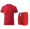 New Men's I short sleeves polo shirt T-shirt Cotton Short Sleeve T-shirt+shorts For Men