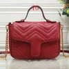 Bolsas de cadeia de moda New Women Hearts Bolsas Designer de marca Ladies Leather Marmont Luxury Tote Bag G0817 Online261b