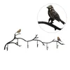 5 Hooks Wrought Iron Bird Door Hook Rack Clothes Rack Robe Key Holder Door Mounted Hat Hanger Kitchen Wall Home Decoration1222n