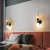 Nordic Iron Net Wall Lamp Glass Modern Luxury Sconce Hotel Cafe Store Corridor Stair Aisle Bedside Creative Dubbel Head Lighting