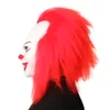 Red Hair Scary Latex 1990 Stephen Kings It Clown Pennywise Party Mask Dress Cosplay Costume Joker Palhaço Máscaras