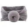 Baby Girls Knot Ball Headbands Kids Hairband Headwear Boutique Hårtillbehör 22 Färger Turban C5245