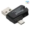 Lecteur de carte universel couleur haute efficacité lecteur de carte PC pour téléphone portable lecteur de carte Micro-USB OTG stockage Flash OTG TF/SD en gros