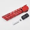 Black/Red/Tan 9'' inch Clamping Style M-lok Handguard Rail Slant Cut Ultralight Slim Free Floating Mount System