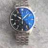 43mm Chrono ZF Quality Mens Watches 377713 Titta på 7750 Automatisk kronograf 28800 VPH 316L Steel Date and Day Sapphire Crysta1810327