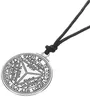 Bijoux religieux Vintage Pentacle de Saturne amulette clé de sceau de salomon pendentif Viking Rune Wicca bijoux 339H