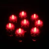 Ljusljus nattlampor LED Submersible Waterproof Tea Lights Batteris Power Dekoration Candles Wedding Party Christmas High Quality Decoration Lamp