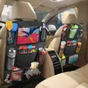 Organizer per sedile posteriore per auto con supporto per tablet touch screen 9 tasche portaoggetti Tappetini per bambini Protezioni per schienale per seggiolino auto per bambini piccoli252s