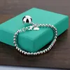 Mode simple 100% 925 Sterling Silver Charm Bracelets pour femmes Mignon Bell Ball Girl Bangle Europe Japon Corée Bijoux1