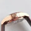 Topp armbandsur Swiss 82850 Automatisk årlig kalenderlock Sapphire Crystal Wire Ritning Process Rose Gold Case Sapphire Crystal M3415281