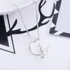 Cat Necklace Charm Silver Gold Color Link Chain Necklace For Pet Lucky Jewelry Beautifully Luxury Jewelry Gift Charm Moon Pendant Necklace