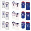 Kansas Jayhawks College Josh Jackson # 11 Joel Embiid Basketball Jerseys # 21 Sam Cunliffe # 3 Mens Ed Custom n'importe quel nom de numéro