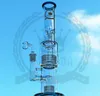 New water pipe hookah arm tree perk blue green clear color 18.8mm glass joint 16 inch bong tobacco pipe