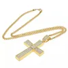 Мода-РОСС кулон ожерелье для мужчин роскошных дизайнерских мужского Bling алмазных христианских подвесок меди кубинского звено цепь ожерелья ювелирных изделия подарка