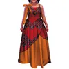 Summer Dresses Dashiki African Long Dress For Women Maxi Dress Bazin Riche Sling Party Dress For Femme WY4032